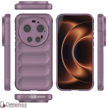 Magic Shield guminis dėklas - violetinis (Xiaomi 17 Ultra) Magic Shield guminis dėklas - violetinis (Xiaomi 17 Ultra)